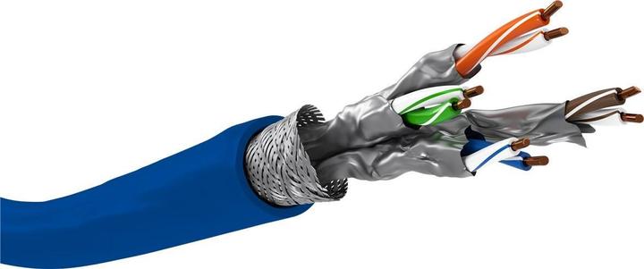 Actual product image Goobay Network cable CAT 7a S/FTP 4 x (S/FTP, CAT7a, 250 m)