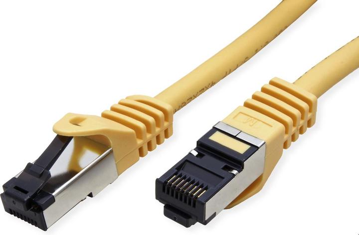 Actual product image Value Patchkabel Kat.8 S/FTP, gelb, 1m LSOH, Litzenkabel, (PiMF- (CAT8.1, 1 m)