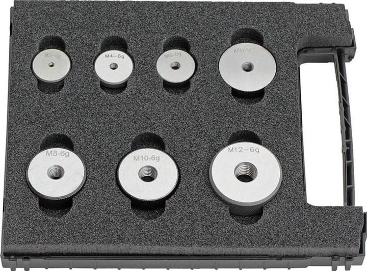 Actual product image Fortis Thread reject ring gauge set Thread M3-M12 6g