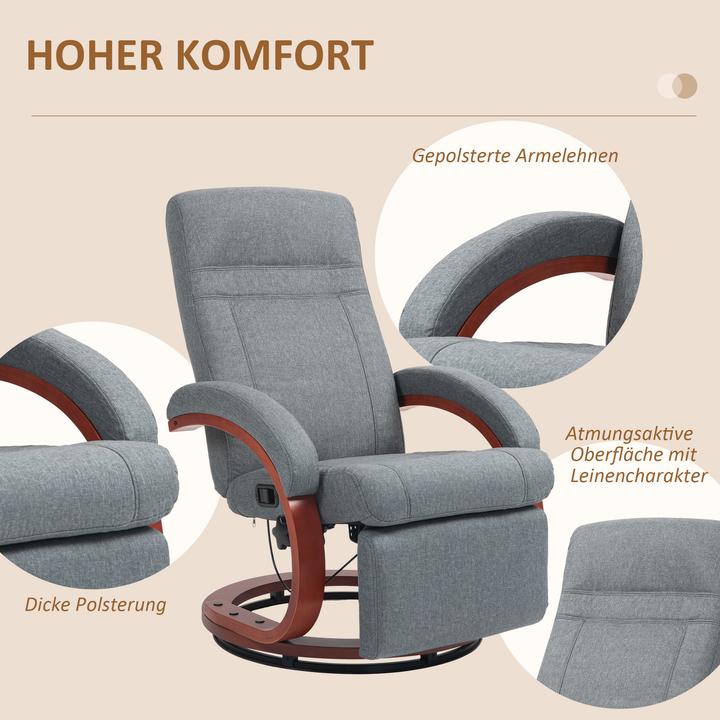 Actual product image Homcom Relaxsessel Polyester Grau