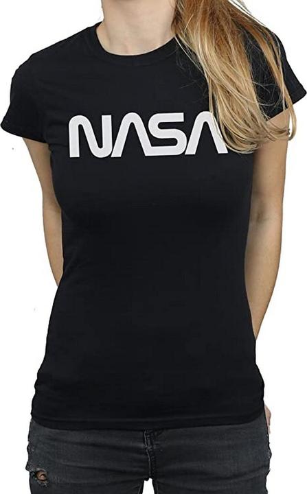 Immagine prodotto Nasa Maglietta boyfriend in cotone con logo moderno (XL)