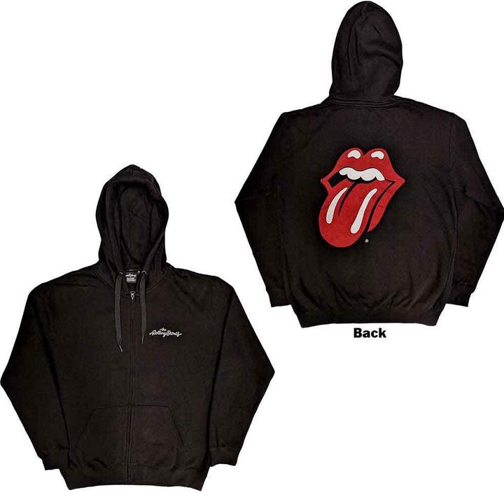 Produktbild The Rolling Stones Logo & Tongue Back Print (Zipper-Hoodie) (M)