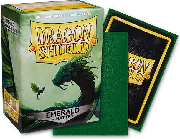 Actual product image Arcane Tinman ART11036 - Matte - Emerald (100) Card Sleeves