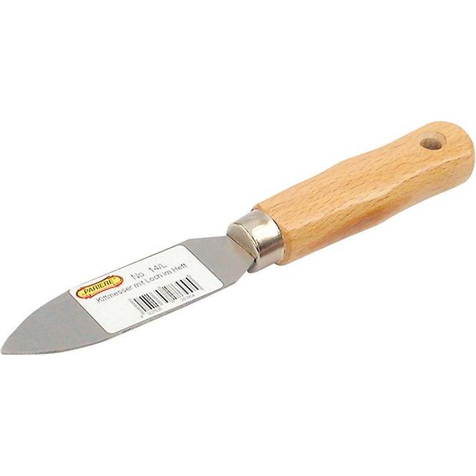 Pariere, Kelle + Spachtel, Kittmesser 25mm mit Holzgriff