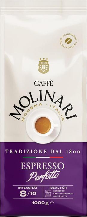 Tchibo Caffè Molinari Espresso Perfetto, 1 kg Ganze Bohne (1000 g)