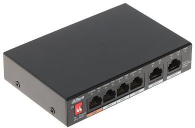 Produktbild Dahua PoE-Switch PFS3006-4GT-60-V2 unmanaged (6 Ports)