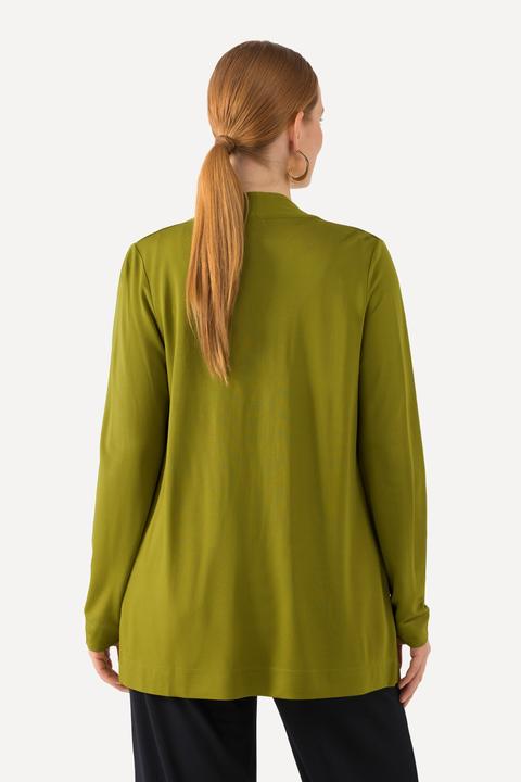 Produktbild Ulla Popken Slinkyjacke, offene Form, Schalkragen, Langarm (58)