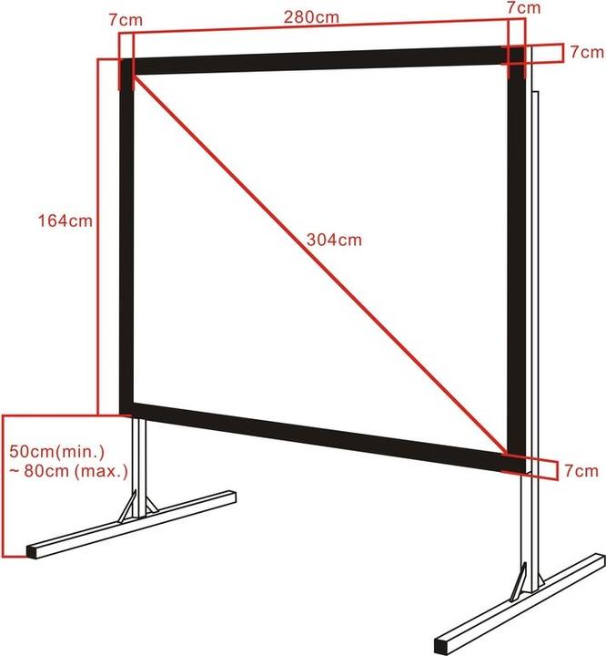 Produktbild Multibrackets M Quick Fold Projection Screen 265x149 (119.69", 16:9)