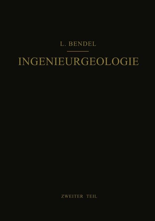 Produktbild Ingenieurgeologie (Deutsch, Ludwig Bendel, 2012)