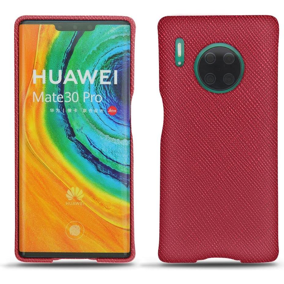 Noreve Lederschutzhülle (Huawei Mate 30 Pro), Smartphone Hülle, Rot