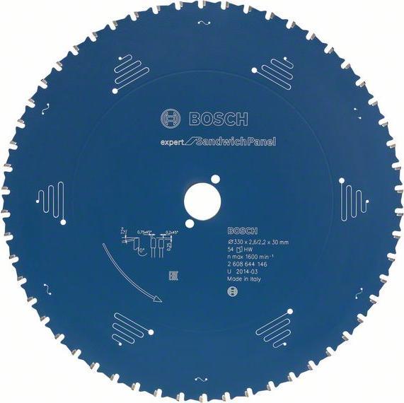 Produktbild Bosch Professional Zubehör Kreissägeblatt Expert for Sandwich Panel, 230 x 30 x 2,0 mm, 48