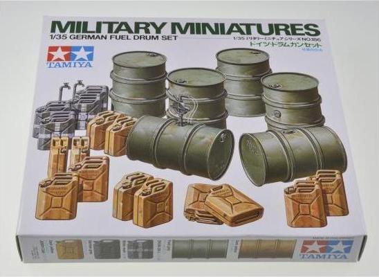 Actual product image Tamiya 1:35 Diorama set Dt. barrels&canisters