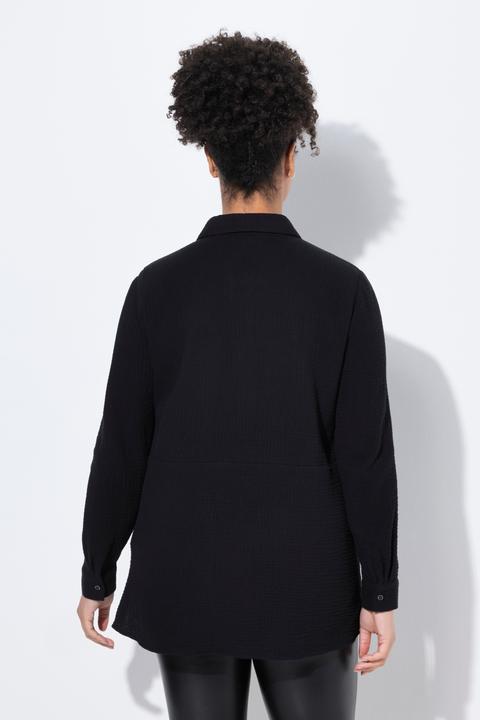 Immagine prodotto Miamoda Bluse, A-Linie, Musselin, Ziernähte (46)