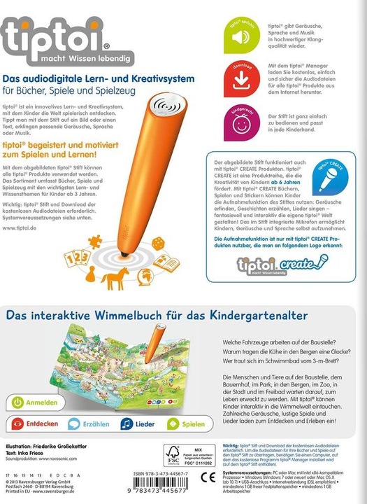 Produktbild tiptoi Mein grosses Wimmelbuch (Deutsch, Inka Friese)