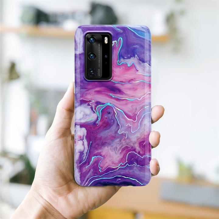 Image du produit Cadorabo Couverture IMD TPU Marbre coloré (Huawei P40 Pro+)
