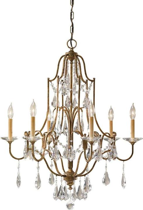 Elstead Lighting Valentina Kronleuchter E14 6-fach Oxidierte Bronze (72.10 cm)