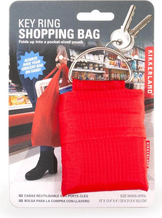 Actual product image Kikkerland Keychain Shopping Bag