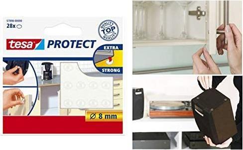 Produktbild tesa PROTECT Lärmstopper (Anschlagdämpfer, Universalgleiter, 28 Stk.)