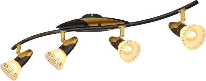 Produktbild Globo Strahler NOVARA, gold patiniert, 5449-4 (E14)