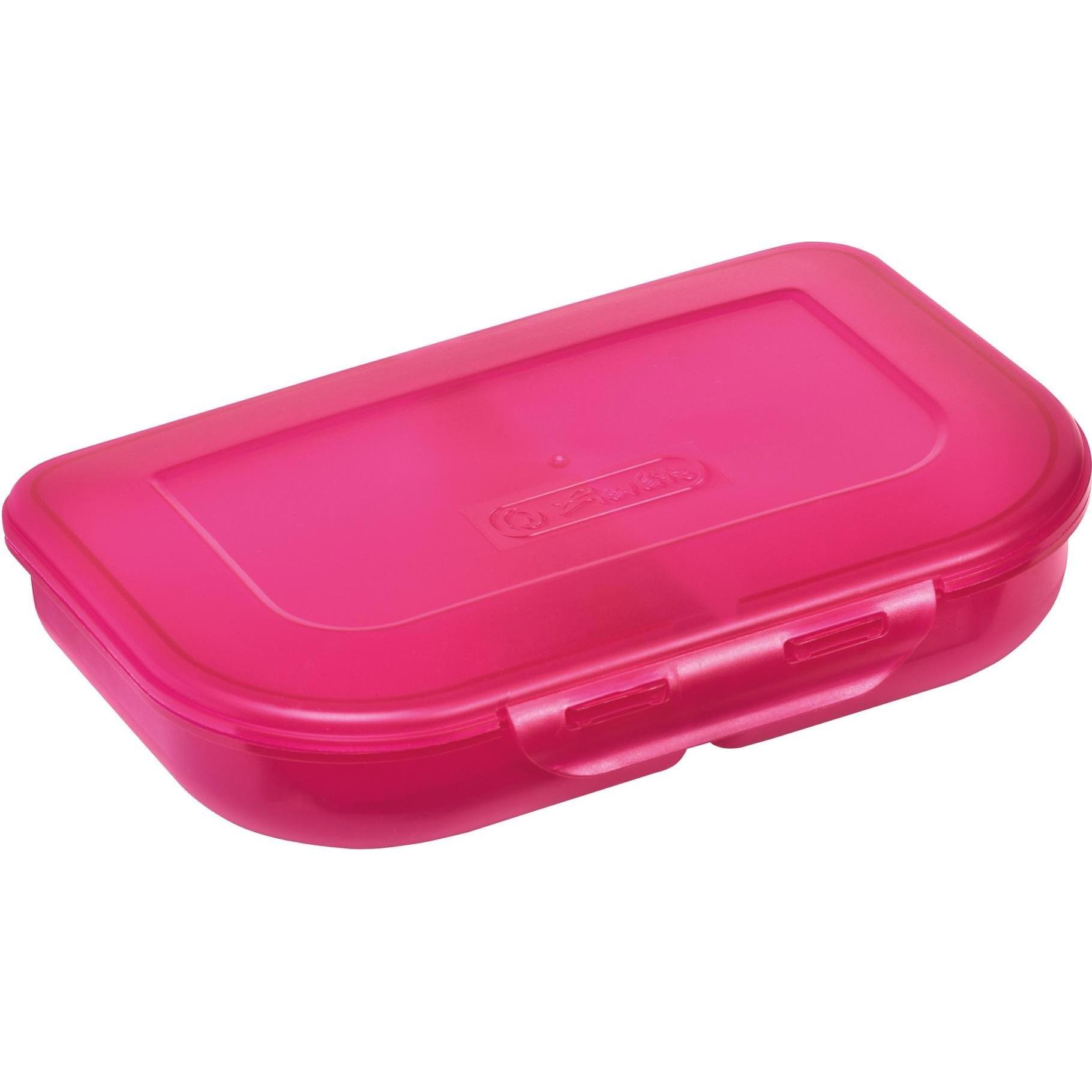 Herlitz Lunchbox 23 x 15.5 x 4 cm pink uni, Lunchbox, Pink