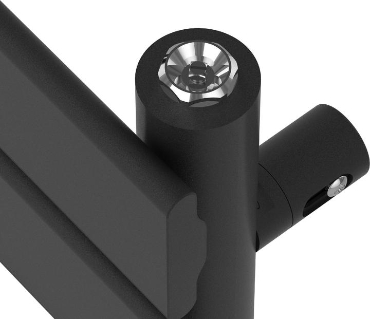 Produktbild Neu.Haus Handtuchheizkörper Voss Schwarz 180x40cm Lamellen (801 W)