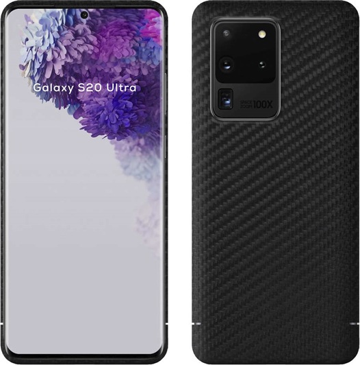 Produktbild Viversis Backcover aus echtem Carbon carbon black (Samsung Galaxy S20 Ultra)