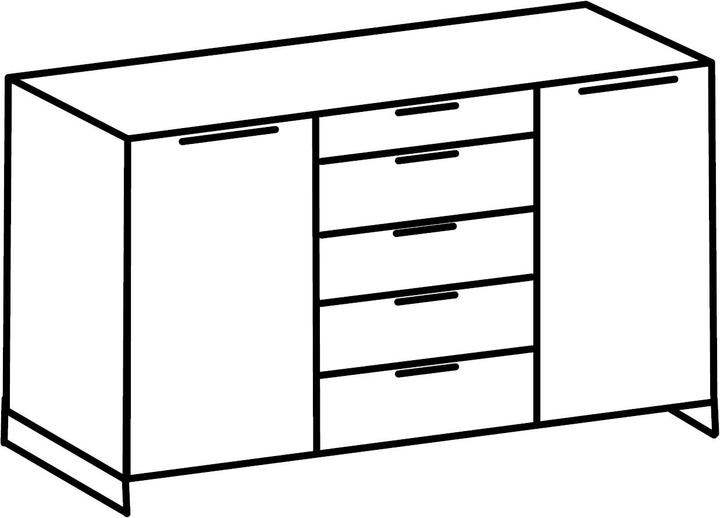 Actual product image Wimex Detroit (139 x 41 x 92 cm)