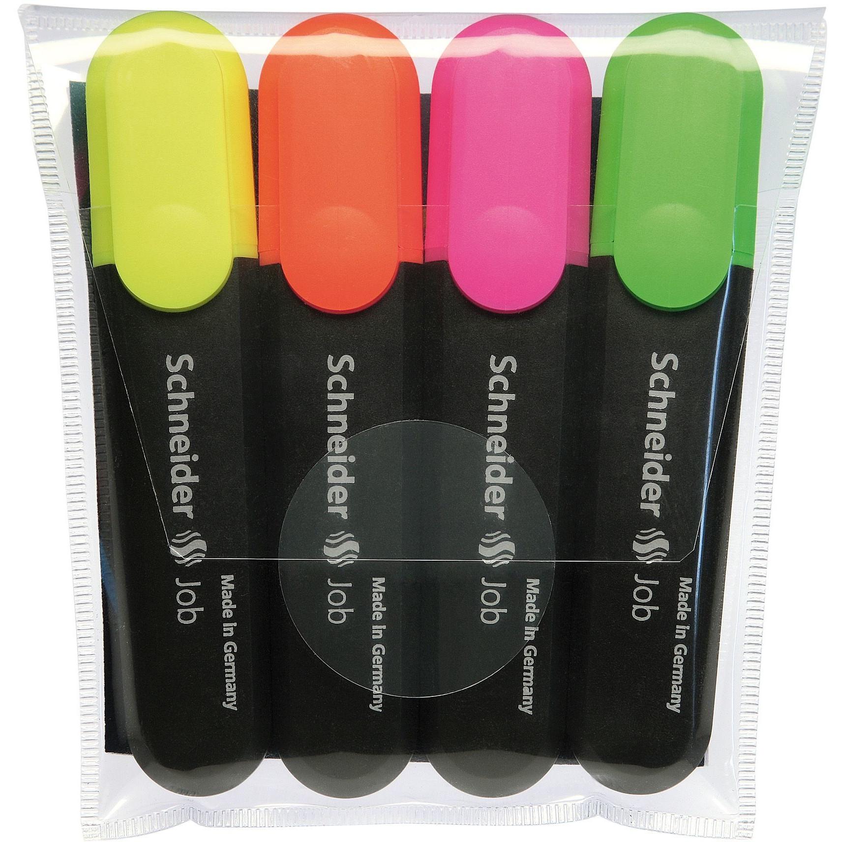 Schneider, Marker, Textmarker 150 (Sortiert, 5 mm, 4 x)
