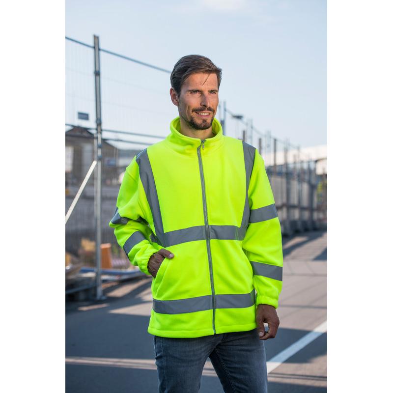 Korntex, Arbeitsjacke, Pilotenjacke Oslo Gelb mit Reissverschluss und wasserabweisend 5XL EN ISO 20471  KXPJN (5XL)