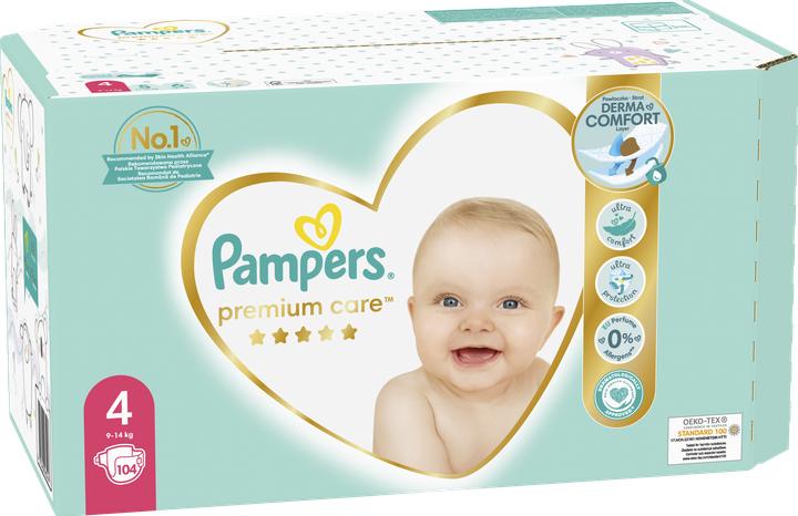 Actual product image Pampers Premium Care (Size 4, Half month box, 104 Piece)