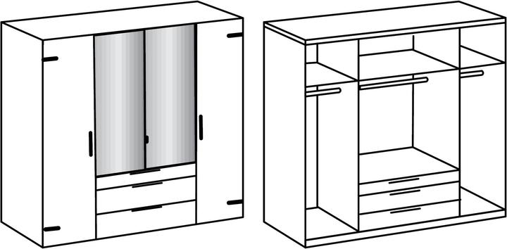 Image du produit Wimex Detroit (200 x 58 x 216 cm)
