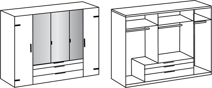 Produktbild Wimex Detroit (250 x 58 x 216 cm)