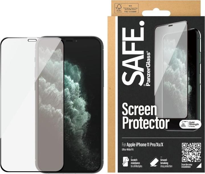 Actual product image PanzerGlass SAFE Apple iPhone X/Xs/11 Pro, Black (353.41")