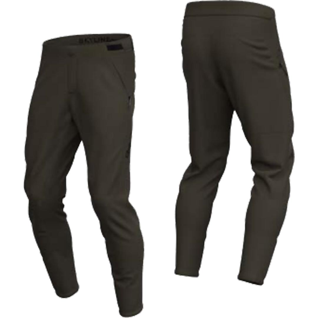 Troy Lee Designs, Velohosen, Skyline Chill Pant - Mono (38), Braun, Grün, 38