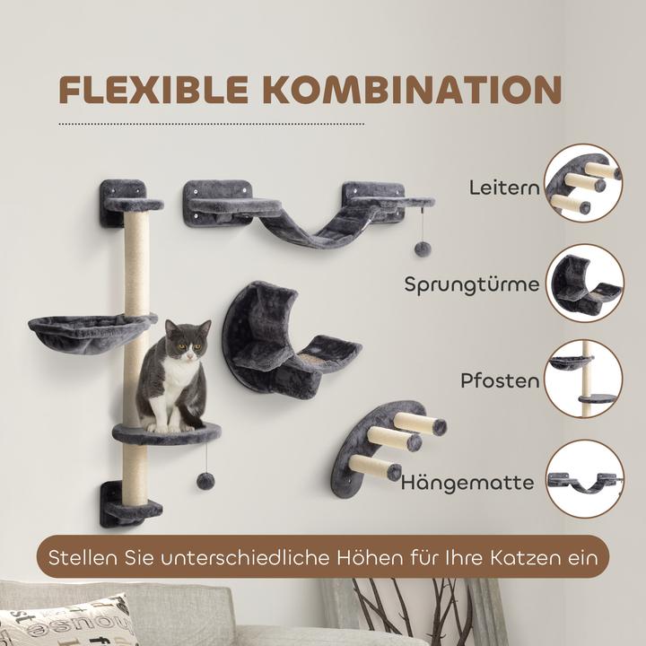 Produktbild PawHut Kletterwand (Dunkelgrau)