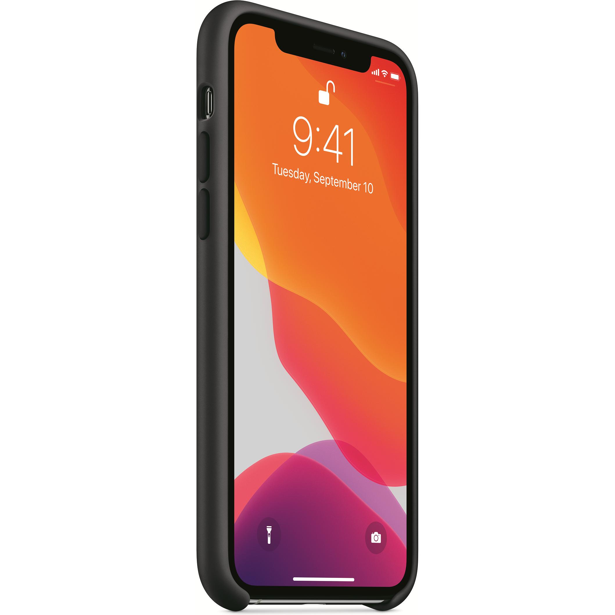 Thumbnail - Apple Silikon Case (Apple iPhone 11 Pro), Smartphone Hülle, Schwarz