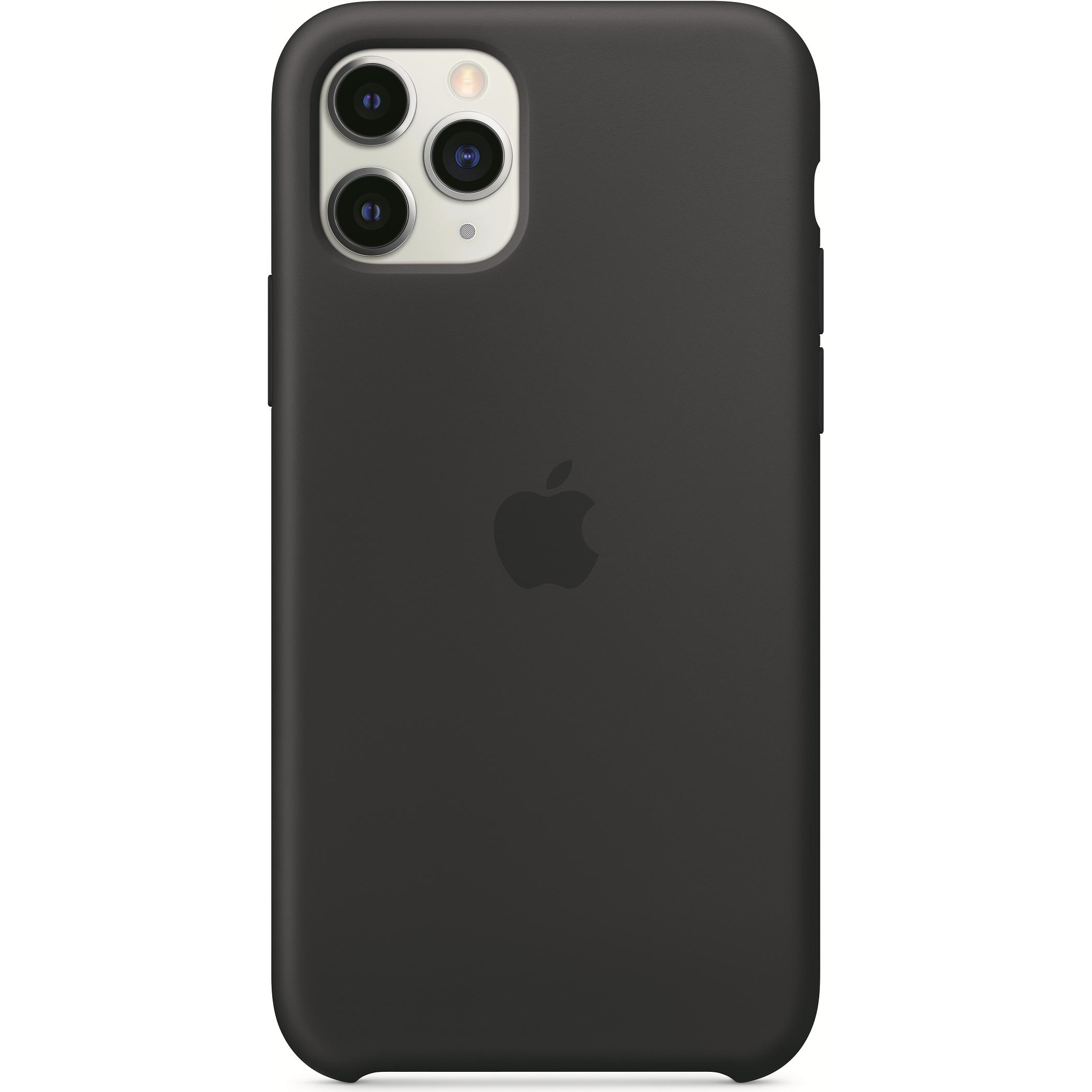 Apple Silikon Case (Apple iPhone 11 Pro), Smartphone Hülle, Schwarz