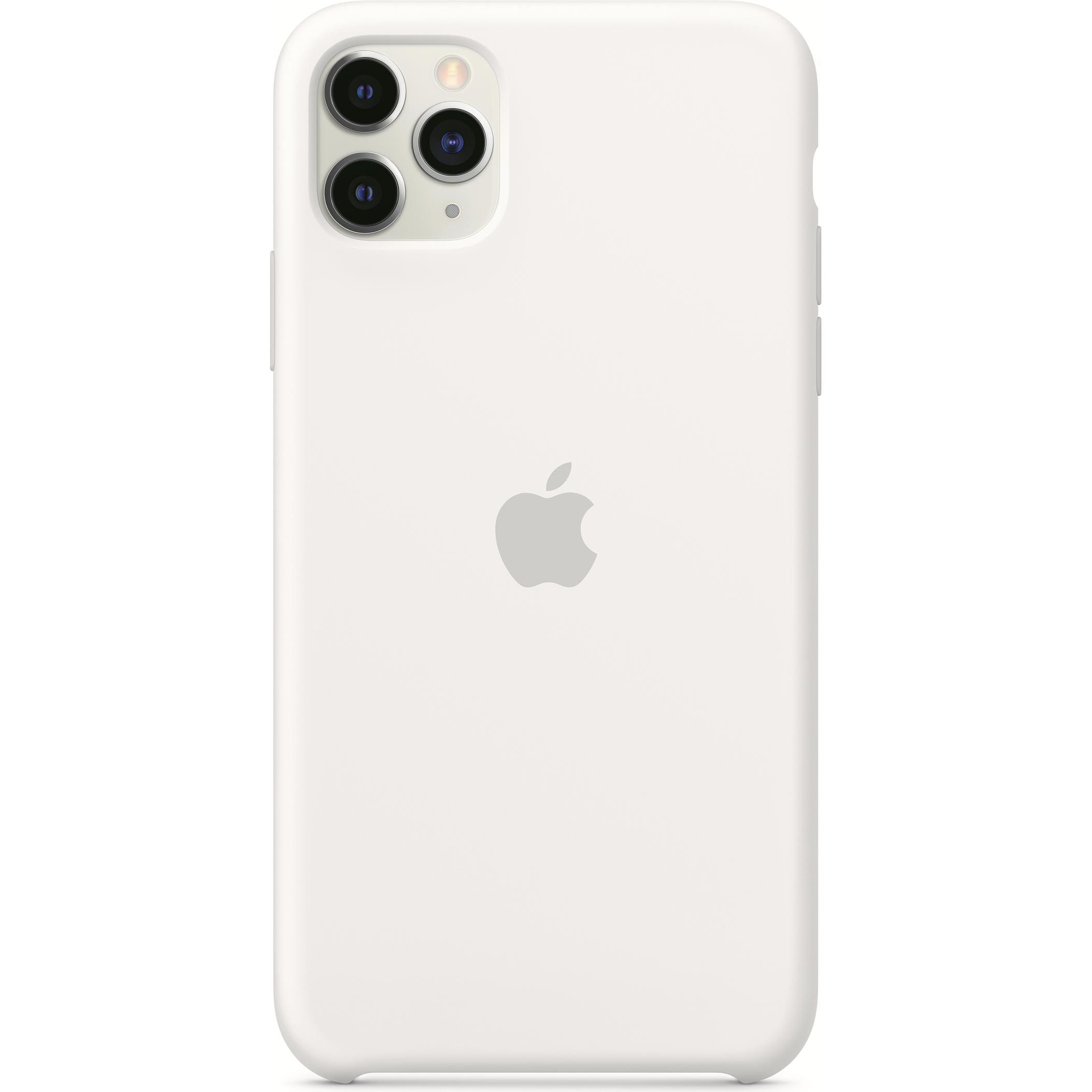 Apple Silikon Case (Apple iPhone 11 Pro Max), Smartphone Hülle, Weiss