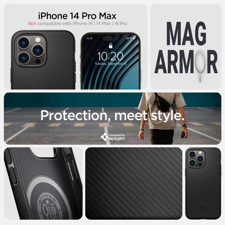 Immagine prodotto Spigen Serie Mag Armor MagFit (Apple iPhone 14 Pro Max)