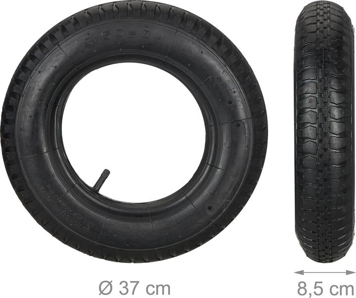 Produktbild Relaxdays 2x Schubkarrenrad