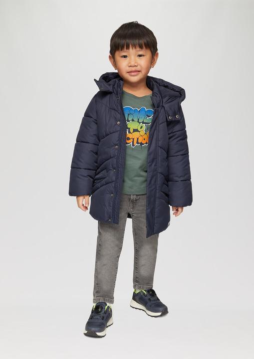 Produktbild S.Oliver T-Shirt Weiches Longsleeve mit strukturiertem Grafik-Print (104, 110)