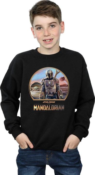 Produktbild Star Wars The Mandalorian Mando And The Child Sweatshirt Jungen (152, 158)