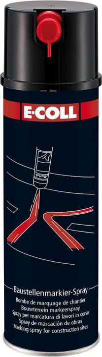 E-coll Construction site marking spray 500ml black