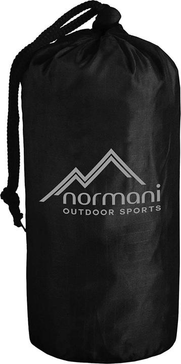 Produktbild Normani Reisetasche „Melano“ mit Rucksackfunktion und Regenüberzug Schwarz/Navy (60 l)