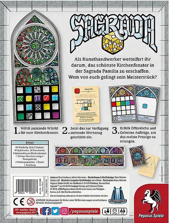 Produktbild Pegasus Sagrada (Deutsch, 1 - 4 Spieler)