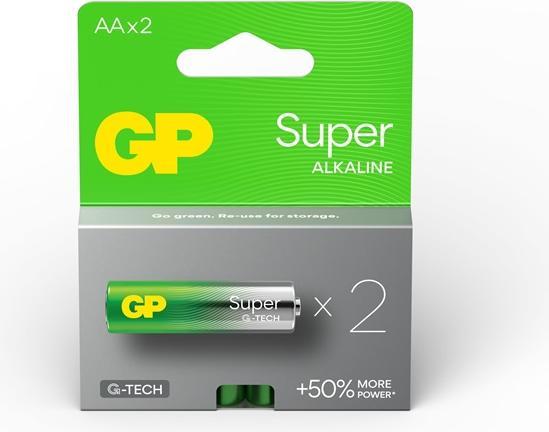 Actual product image GP Batteries Batteries Gp Super Alkaline Aa/Lr06 2pcs (2 pcs., AA)