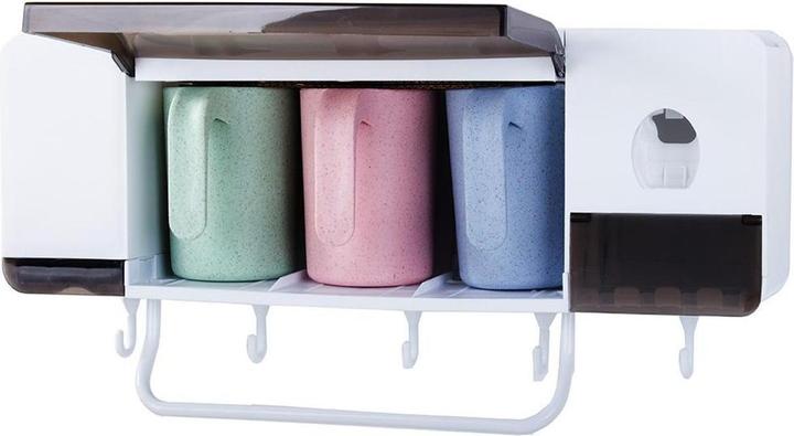 Actual product image JTI Bathroom storage with three plastic cups