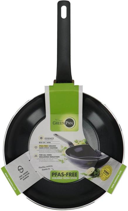 Image du produit Greenpan Gp Essence Wok 28 Cm (Poêle à frire, Aluminium, 28 x 48.60 cm)