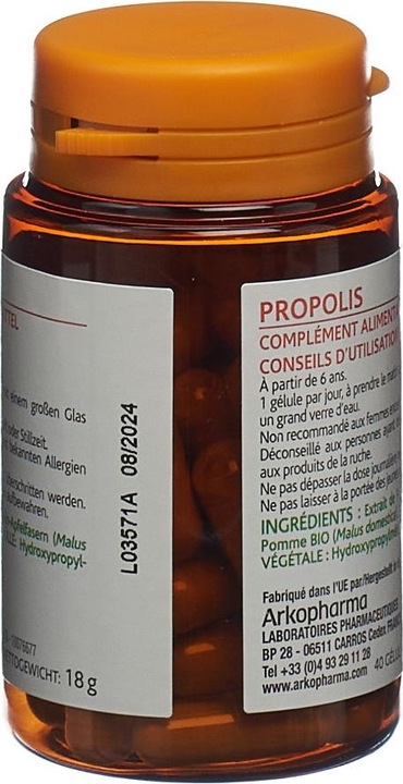 Produktbild Arkopharma Arkocaps Bio Propolis Kapseln (40 Stück, Kapseln, 42 g)