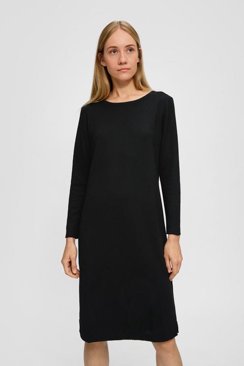 Produktbild S.Oliver Kleid Midikleid im Strukturmuster (40)
